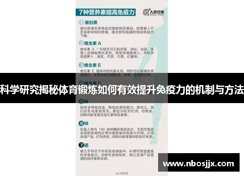 科学研究揭秘体育锻炼如何有效提升免疫力的机制与方法
